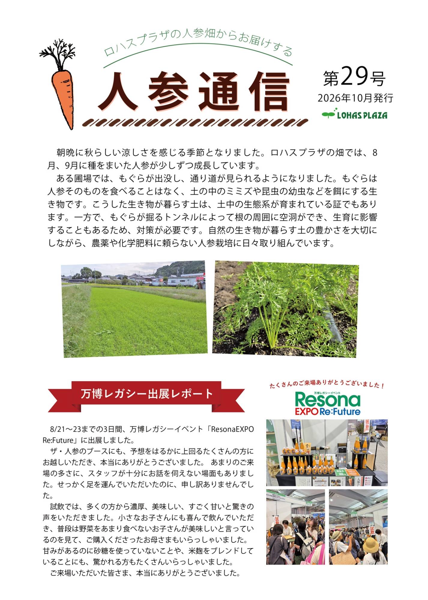 人参通信第29号